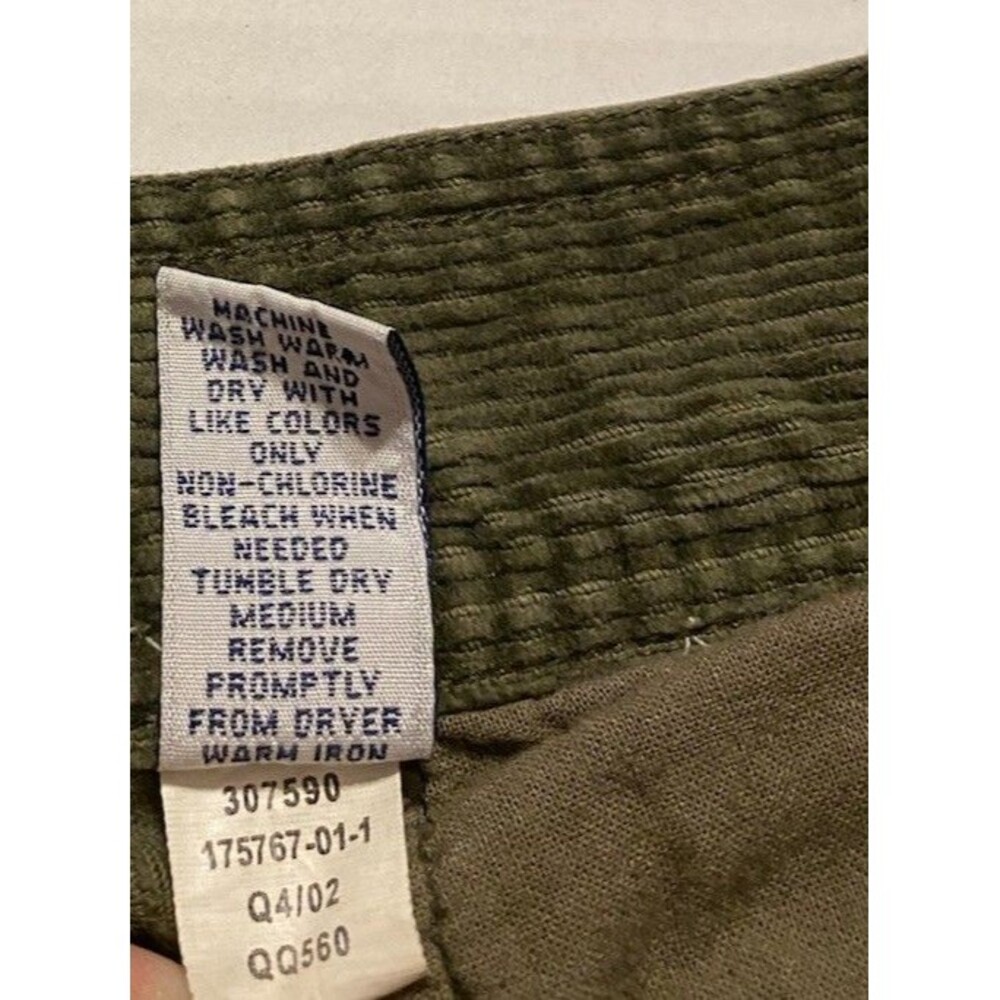 Vintage Old Navy Corduroy Cargo Pants Mens 32x31 Y2K 90s Baggy Skater Grunge - Picture 9 of 13